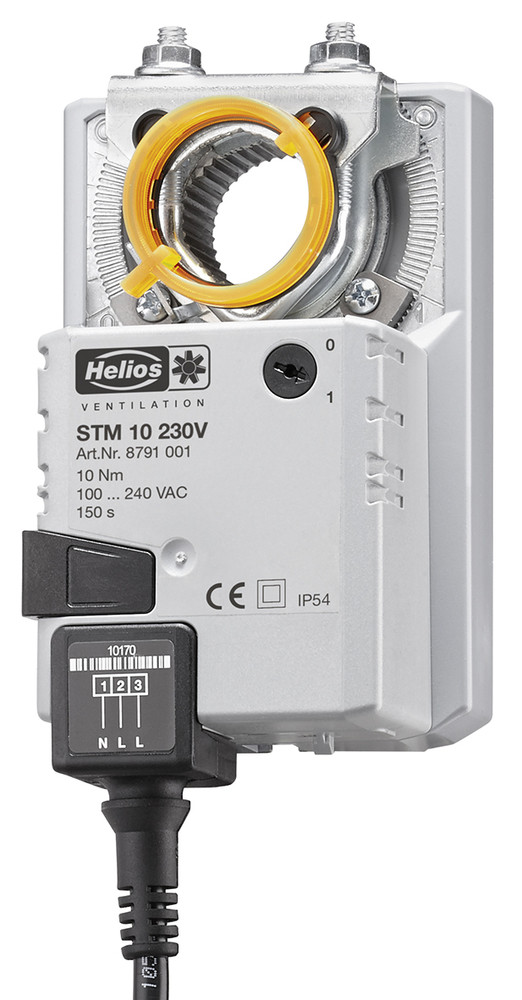 Helios STM 10 230V, Klappen-Stellmotor, 10 Nm 1-PH, 230V, 50/60 Hz, IP 54 -  Online Shop für Lüftungstechnik + Klimatechnik - airleben GmbH