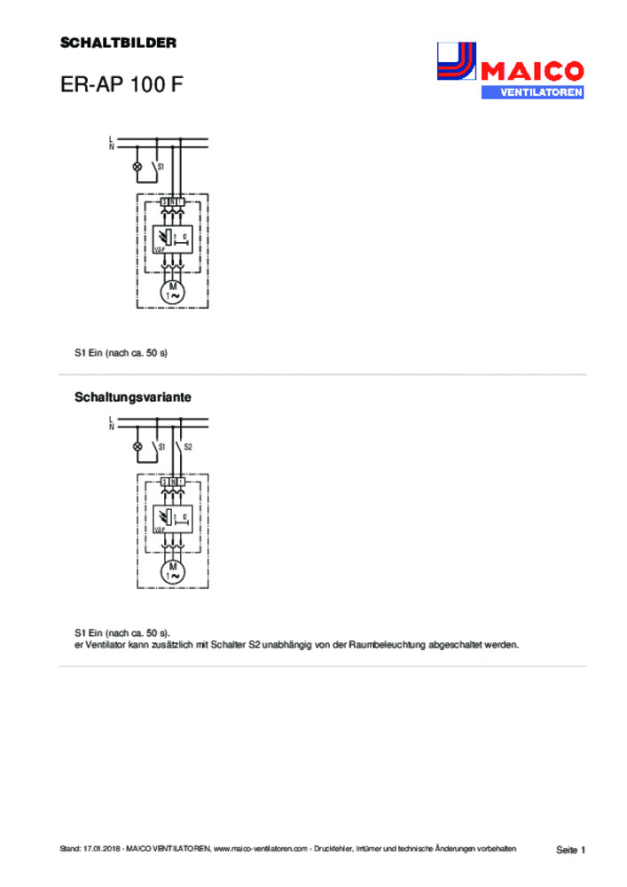 Maico ER-AP 100 Aufputzventilator - Für Bad, Küche & Wohnräume